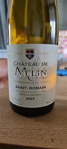 Burgundy Saint-Romain Château Melin Sous Le Chateau 2023