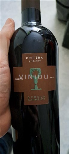 Puglia Susumaniello Salento Schola Sarmenti Critèra Primitivo 2022