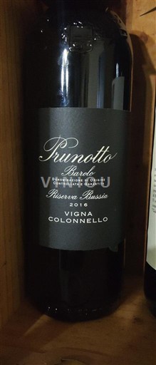 Piëmont Barolo Prunotto Vigna Colonnello Riserva Bussia 2016