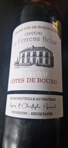 Burdeos Côtes-de-bourg Château Le Ferreau Belair Sin añada