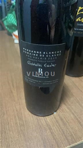 Valais Không được chỉ định Domaine Clavoz Marsanne Blanche 2015