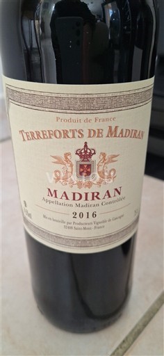 Tây Nam Madiran Terreforts de Madiran 2016