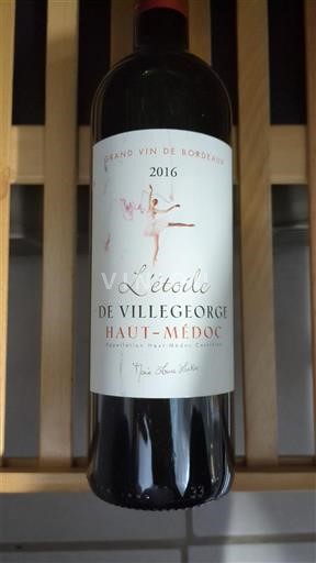 Bordeaux Haut-Médoc L'étoile de Villegeorge 2016