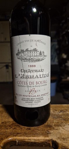Bordeaux Côtes-de-bourg Château L'Ébraude 1999