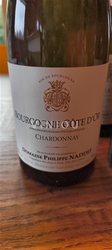 Bourgogne Bourgogne Côte d'Or Domaine Philippe Naddef 2022