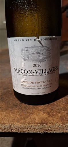 Bourgondië Mâcon en mâcon-dorpen Cave de Martailly 2016