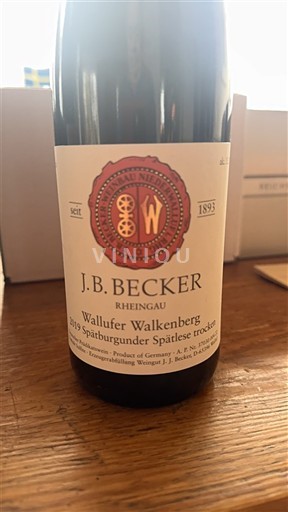 Rheingau J.B. Becker Wallufer Walkenberg Spätburgunder Spätlese trocken 2019