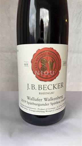 Rheingau J.B. Becker Wallufer Walkenberg Spätburgunder Spätlese trocken 2019