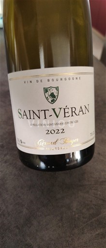 Borgonha Saint-Véran Gérard Boyer 2022