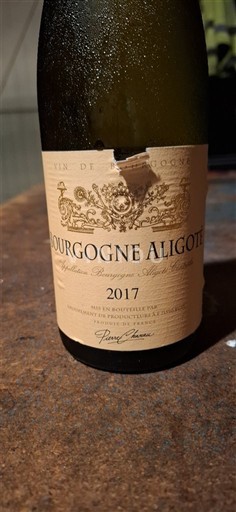 Burgundi Bourgogne Aligoté Pierre Chanau 2017