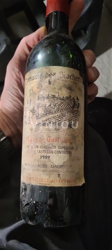 Bordeaux Bordeaux Supérieur Domaine Des Rochers Côtes de castillon 1989