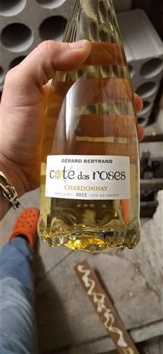 Rượu vang Blanc sec Cote des Roses Chardonnay Gérard Bertrand 2022 Pháp Languedoc và Roussillon Vùng đất Oc IGP