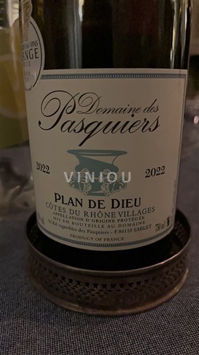 Valle del Rodano Non specificato Domaine Des Pasquiers Plan de Dieu 2022