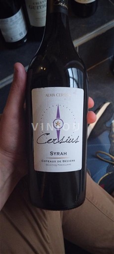 Languedoc and Roussillon Coteaux de Béziers Alma Cersius Cersius Syrah 2023