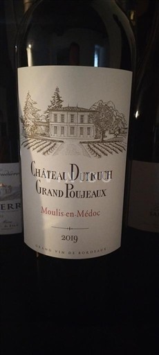Bordéus Moulis-en-Médoc Château Dutruch Grand Poujeaux 2019
