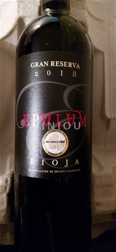 La Rioja rioja Epulum Gran Reserva 2018