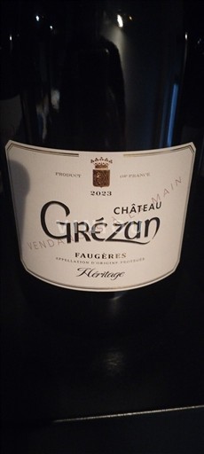 Languedoc Faugères Château Grézan Héritage 2023