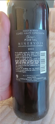Languedok Minervois Château Portal Haute Expression 2022