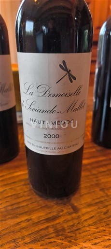 Bordeaux Haut-Médoc Sociando-Mallet La Demoiselle 2000