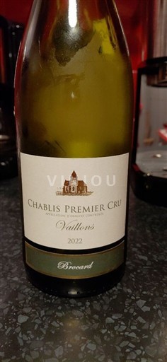 Burgundi Chablis Premier Cru Brocard Vaillons 2022