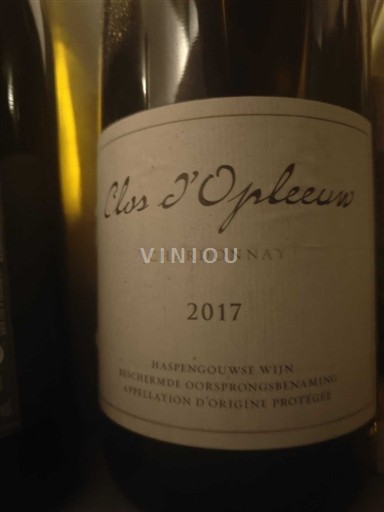 Flanders Rượu Haspengouwse Clos Opleeuw Chardonnay 2017
