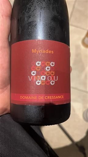 Alpe in reke Rona Ardeški vinogradni grici Domaine Cressance Myriades Neleten.