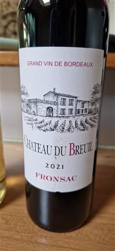 Bordeaux Fronsac Château Breuil 2021
