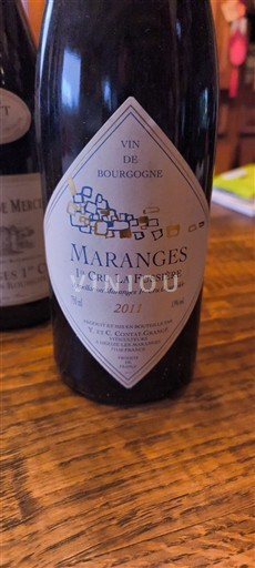Burgundija Maranges Premier Cru Y et C Contat-grange 1er Cru La Fussière 2011