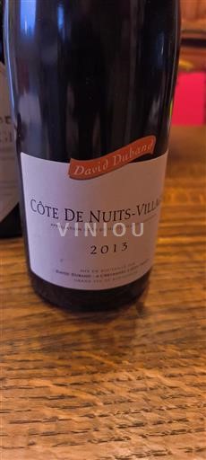Bourgondië Côte de Nuits Villages David Duband 2013