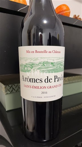 Bordeaux Saint-Émilion Grand Cru Grand Cru Arômes de Pavie 2016