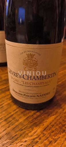 Burgundija Gevrey-chambertin Premier Cru Domaine Philippe Naddef Les Champeaux 2005