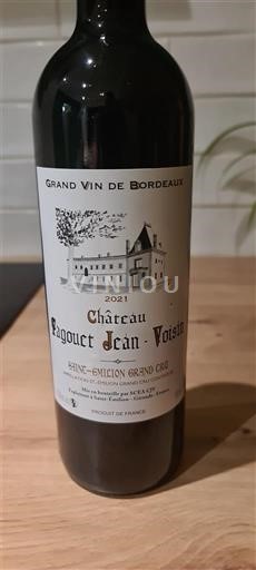 Bordeaux Saint-Émilion Grand Cru Grand Cru Château Fagouet Jean Voisin 2021