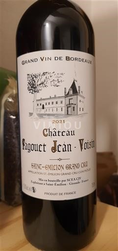 Bordeaux Saint-Émilion Grand Cru Grand Cru Château Fagouet Jean Voisin 2021
