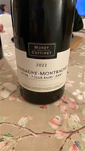 Bourgondië Chassagne-Montrachet Premier Cru Domaine Morey-Coffinet 1er Cru Clos Saint Jean 2022