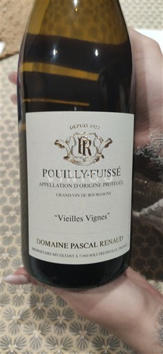 Burgundia Pouilly-fuissé Domaine Pascal Renaud Vieilles Vignes 2023