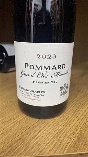 Bourgogne Pommard Premier Cru Buisson-Charles Grand Clos Micault 2023