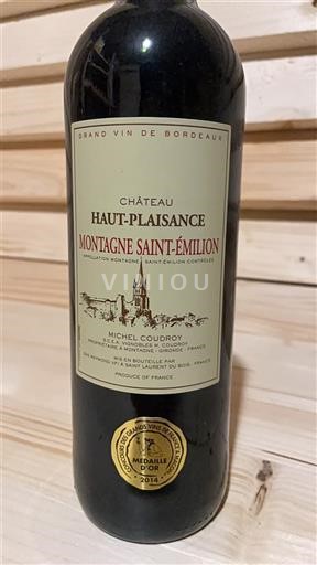 Bordeaux Montagne-saint-émilion Château Haut-Plaisance 2013