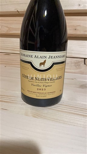 Burgundi Côte de Nuits -kylät Domaine Alain Jeanniard Vieilles Vignes 2023