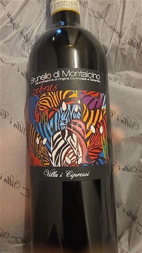 Toscana Brunello di Montalcino. Villa i Cipressi zebras Ei vuosikertaa