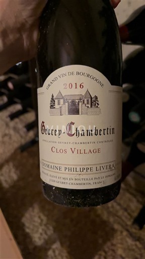 Burgundija Gevrey-chambertin Domaine Philippe Livera Clos Village 2016
