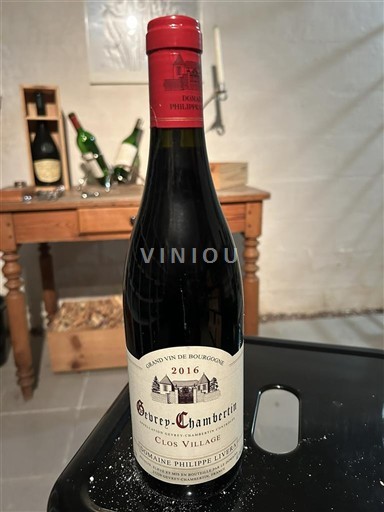 Bourgogne Gevrey-chambertin Domaine Philippe Livera Clos Village 2016