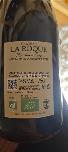 Languedoc Pic-saint-loup Château La Roque Không niên vụ