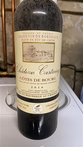 Burdeos Côtes-de-bourg Castaing 2010