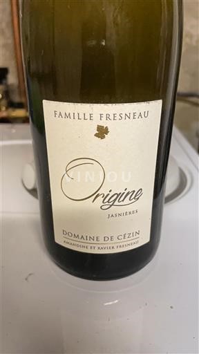 Thung lũng sông Loire Jasnières Domaine Cézin Origine 2016