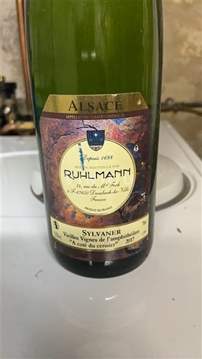 Alsacia Ruhlmann Vieilles Vignes de l'Amphithéâtre - À côté du cerisier 2017