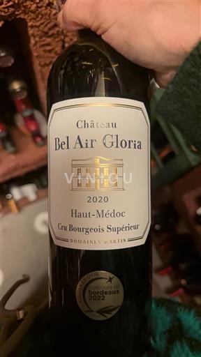 Бордо Го-Медок Château Bel Air Gloria 2020