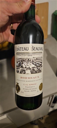 Bordeaux Château Beauval 1998