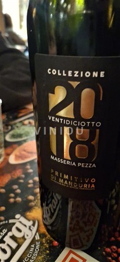 Pouilles Primitivo di Manduria Masseria Pezza Collezione Ventidiciotto 2024