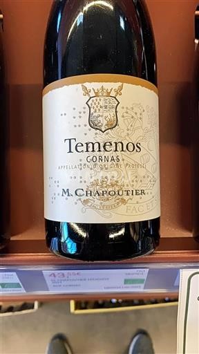 Rhône-dalen Cornas M. Chapoutier Temenos 2018