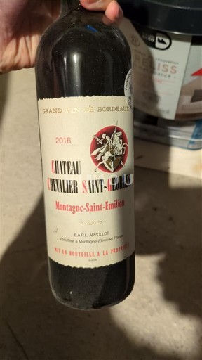 Bordeaux Montagne-saint-émilion Château Chevalier Saint-Georges 2016